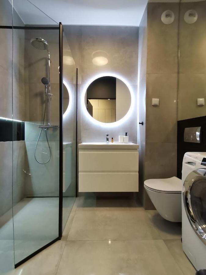 ワルシャワNowoczesny Apartament Z Widokiemアパートメント エクステリア 写真